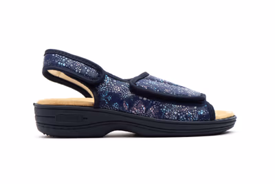 Zuecos Mujer Marino Velcro - 3