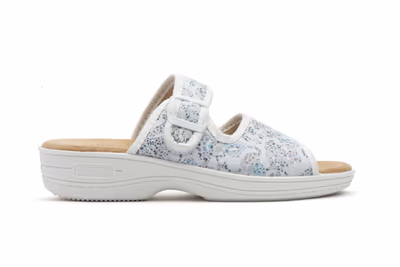 Zuecos Mujer Blanco Hebilla - 3