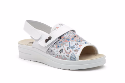 Zuecos Mujer Blanco Velcro - 2