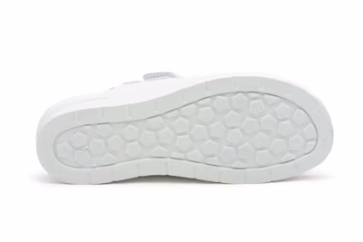 Zuecos Mujer Blanco Velcro - 4