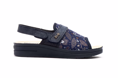 Zuecos Mujer Marino Velcro - 3