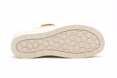 Zuecos Mujer Beige Velcro - 4