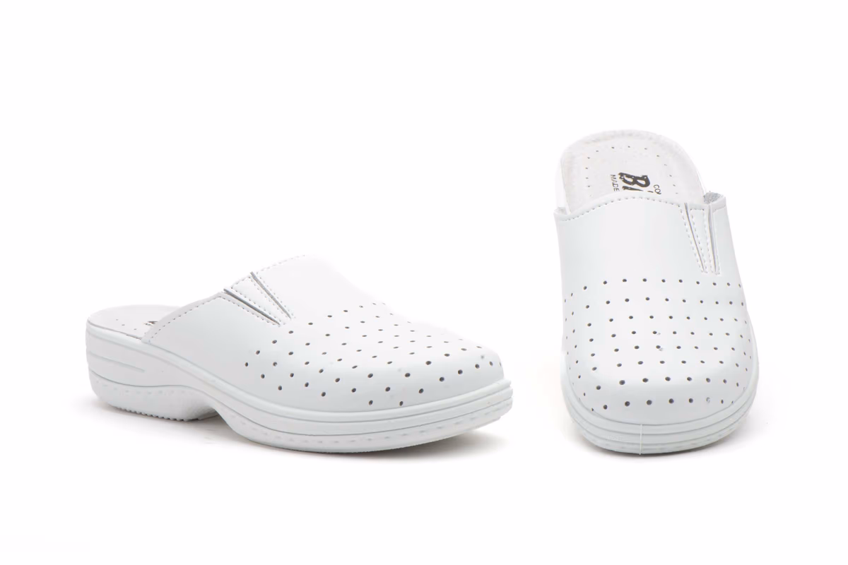 Zuecos Anatómicos Enfermera Blanco Perforado