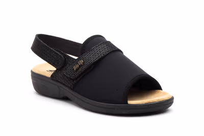 Zuecos Mujer Negro Velcro - 2