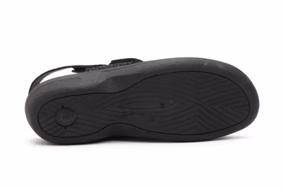 Zuecos Mujer Negro Velcro - 4