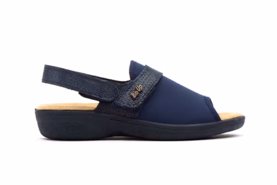 Zuecos Mujer Marino Velcro - 3