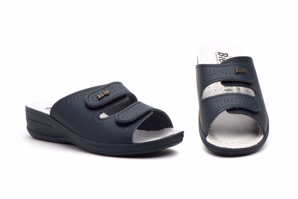 Zuecos Mujer Marino Velcro