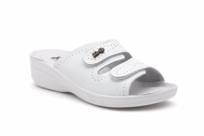 Zuecos Mujer Blanco Velcro - 2