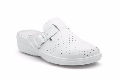 Zuecos Mujer Enfermera Blanco Perforado - 2