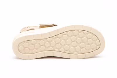 Zuecos Mujer Beige Hebilla - 4