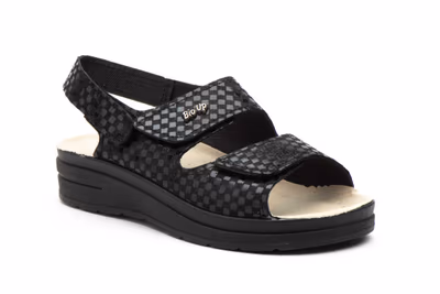 Zuecos Mujer Negro Velcro - 2