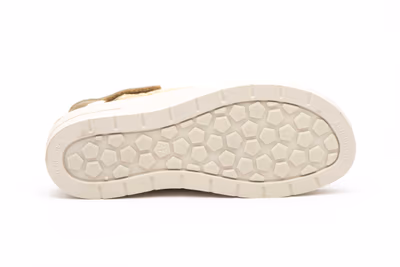 Zuecos Mujer Beige Velcro - 4