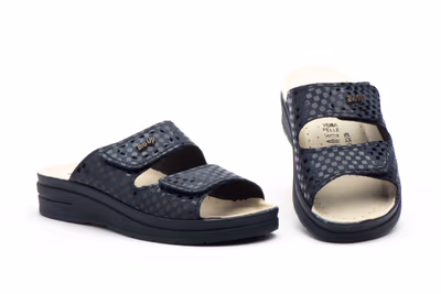 Zuecos Mujer Negro Velcro