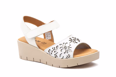 Sandalias Mujer Piel Blanco Lasér - 2