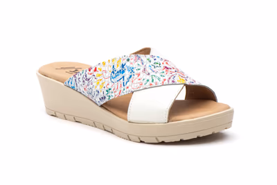 Sandalias Mujer Piel Blanco Multi - 2