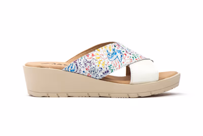 Sandalias Mujer Piel Blanco Multi - 3