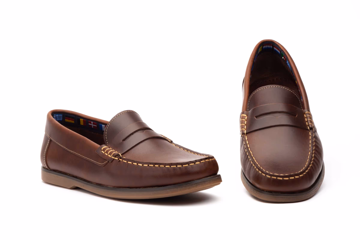 Náutocos Hombre Piel Pull Cuero