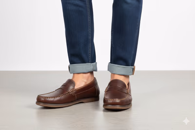 Náutocos Hombre Piel Pull Cuero - 5