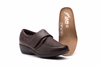 Zapatos Mujer Piel Marrón Lycra - 5