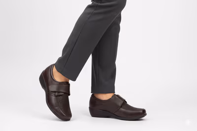 Zapatos Mujer Piel Marrón Lycra - 6