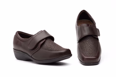 Zapatos Mujer Piel Marrón Lycra