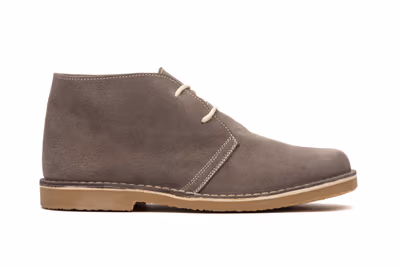 Botín Hombre Piel Serraje Gris Cordones Pisa Mierdas - 3