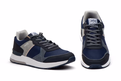 Deportivos Hombre Navy Cordones