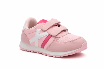 Deportivos Niño Gris Azul Velcro - 2