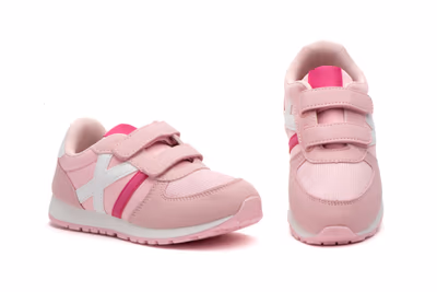 Deportivos Niño Gris Azul Velcro