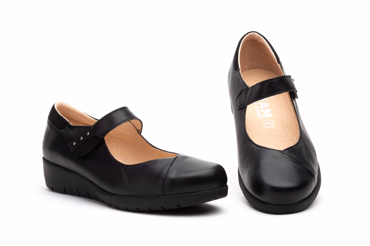 Zapatos Mujer Piel Negro