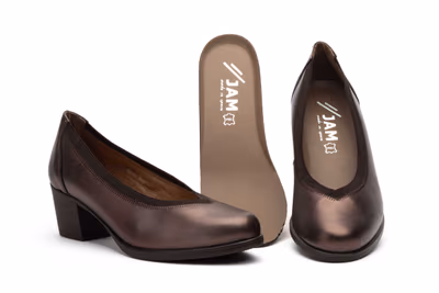 Zapatos Mujer PIel Galaxy Nut Tacón