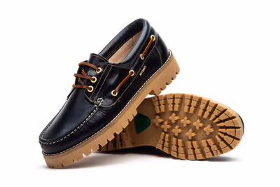 Náuticos Hombre Piel Pull Marino - 9