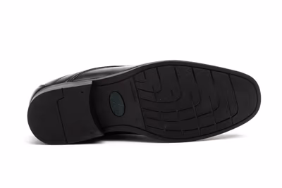 Zapatos Hombre Piel Negro Cordones - 4