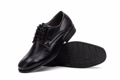 Zapatos Hombre Piel Negro Cordones - 5