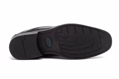 Zapatos Hombre Piel Negro Cordones - 4