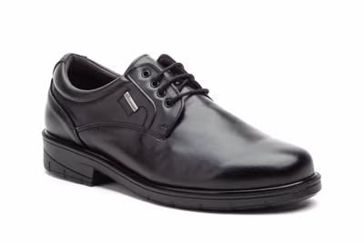 Zapatos Hombre Piel Negro Cordones - 2