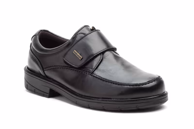 Zapatos Hombre Piel Negro Velcro - 2
