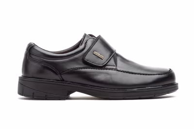 Zapatos Hombre Piel Negro Velcro - 3