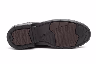 Zapatos Hombre Piel Negro Velcro - 4