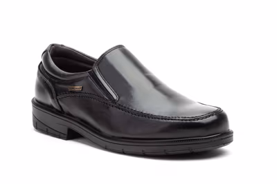 Zapatos Hombre Piel Negro Elásticos - 2