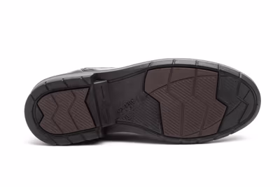 Zapatos Hombre Piel Negro Elásticos - 4