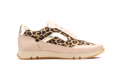 Deportivos Mujer Piel Leopardo Beige - 3