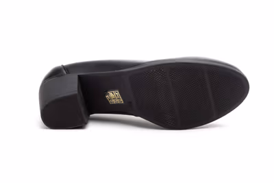 Zapatos Mujer Piel Negro Elásticos - 4