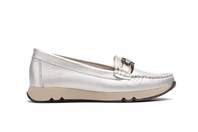 Kiowa Mujer Piel Plata Hebilla - 3