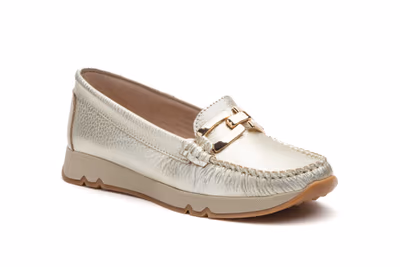 Kiowa Mujer Piel Plata Hebilla - 2