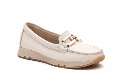 Kiowa Mujer Piel Beige Hebilla - 2