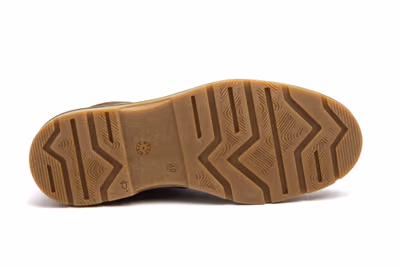 Botín Hombre Piel Marrón Cordones - 4