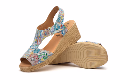 Sandalias Mujer Piel Multi Blanco - 5