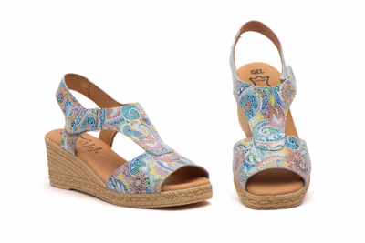 Sandalias Mujer Piel Multi Blanco