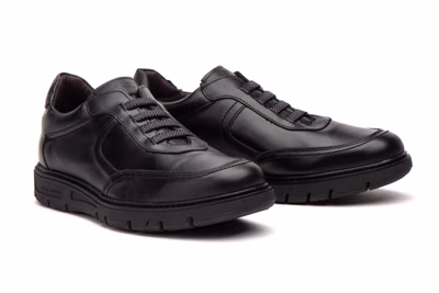 Chaussures Homme Cuir Noir Élastiques Semelle Amovible Riverty ref. RV-620 - 6